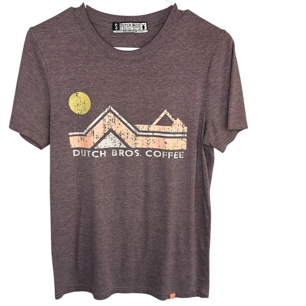 Dutch Bros Women’s SMALL Heather Purple Sun + Mountains RARE DB 1992
